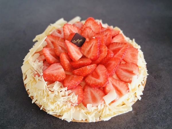 Moederdag aardbeienvlaai middel